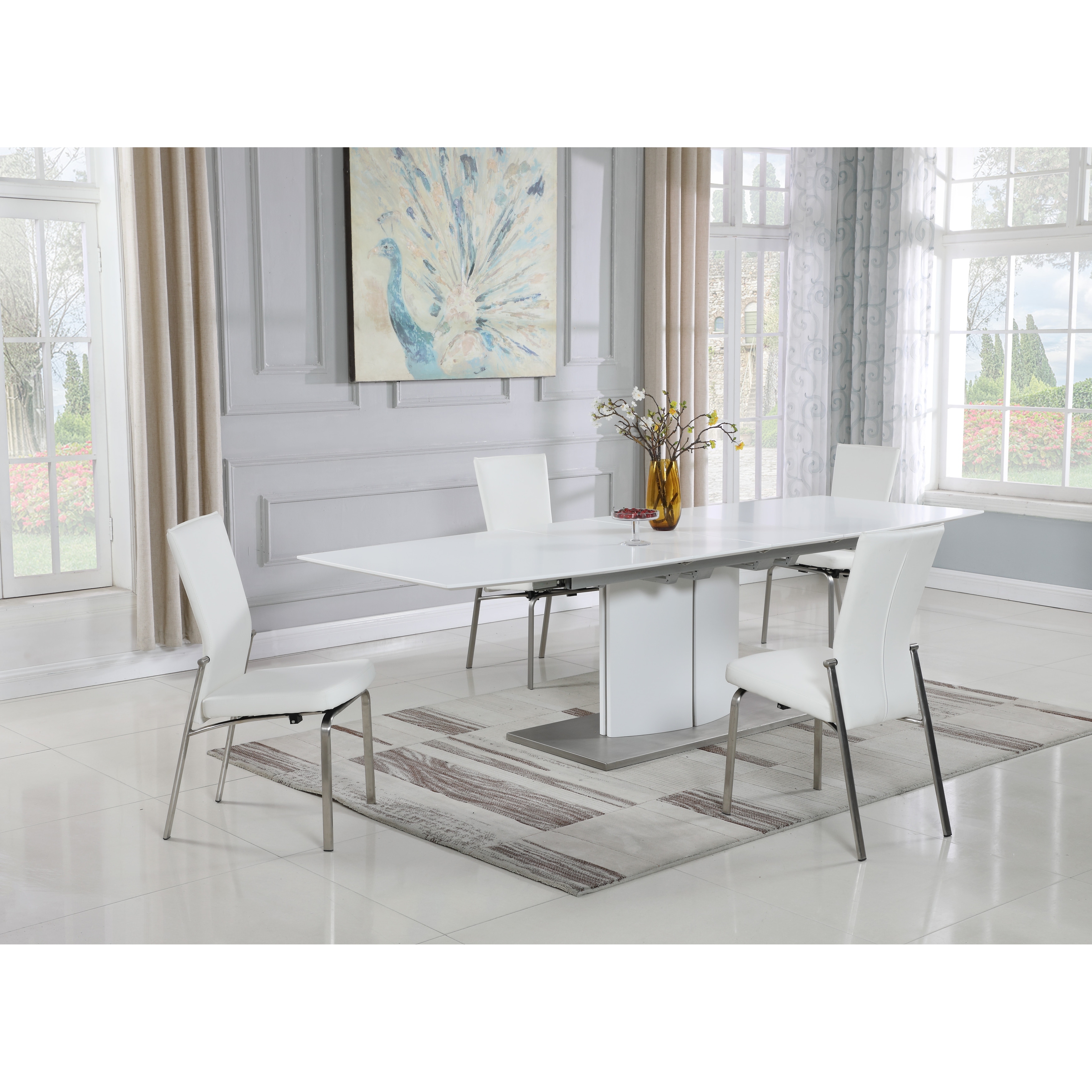 Somette janice extendable store dining table