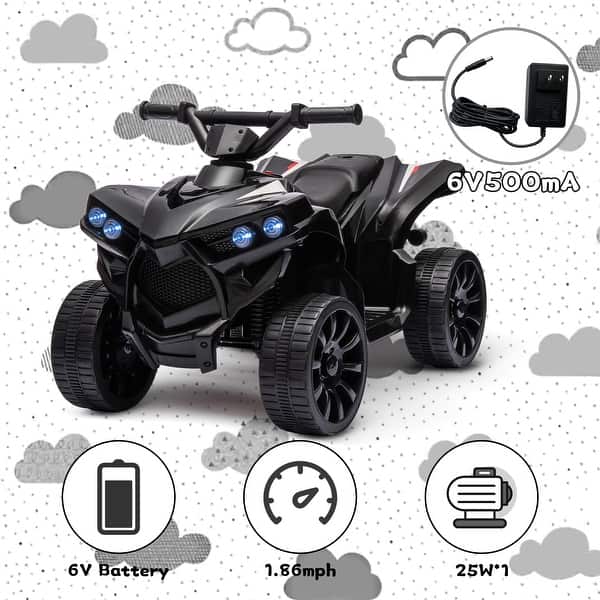 slide 2 of 6, 6V Battery Powered Quad Electric Vehicle