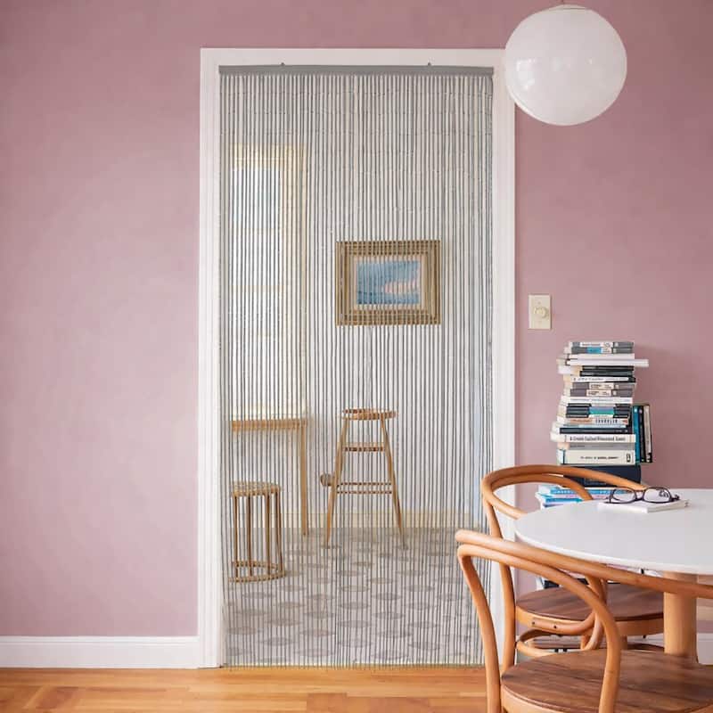 Bamboo Beaded Door Curtain 65 Strings 79" W x 36" W - 79" H x 36" W x 0.4" D