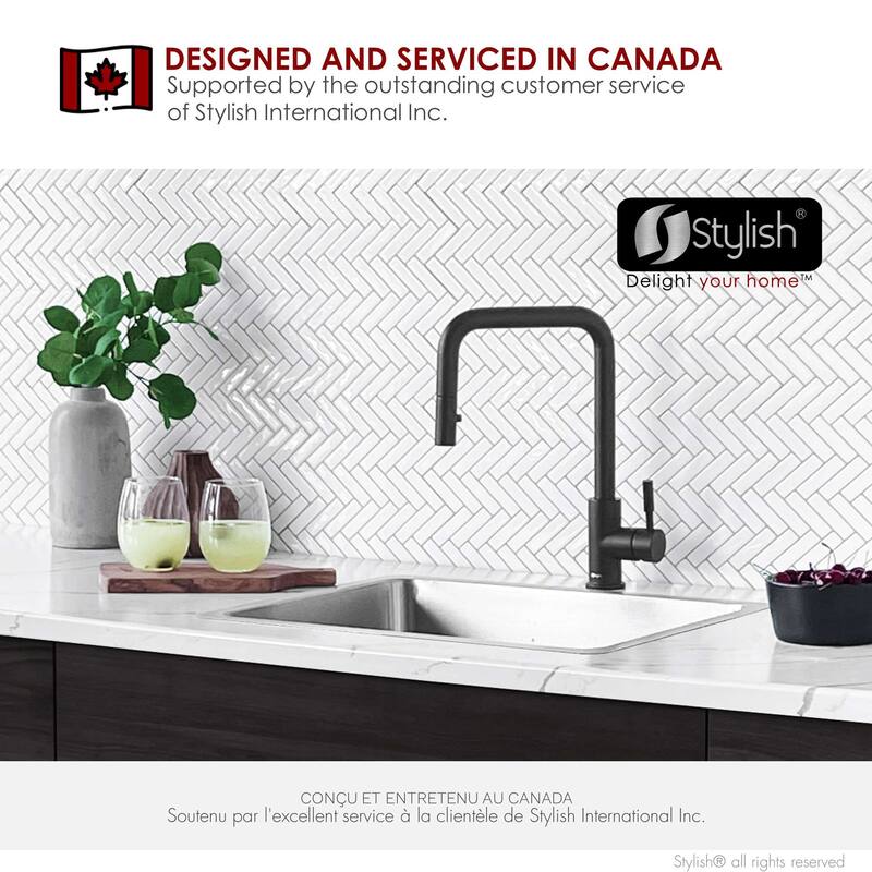 STYLISH 20.5 inch Single Bowl Undermount and Drop-in Stainless Steel Kitchen Sink - 20.5" x 18" x 9"