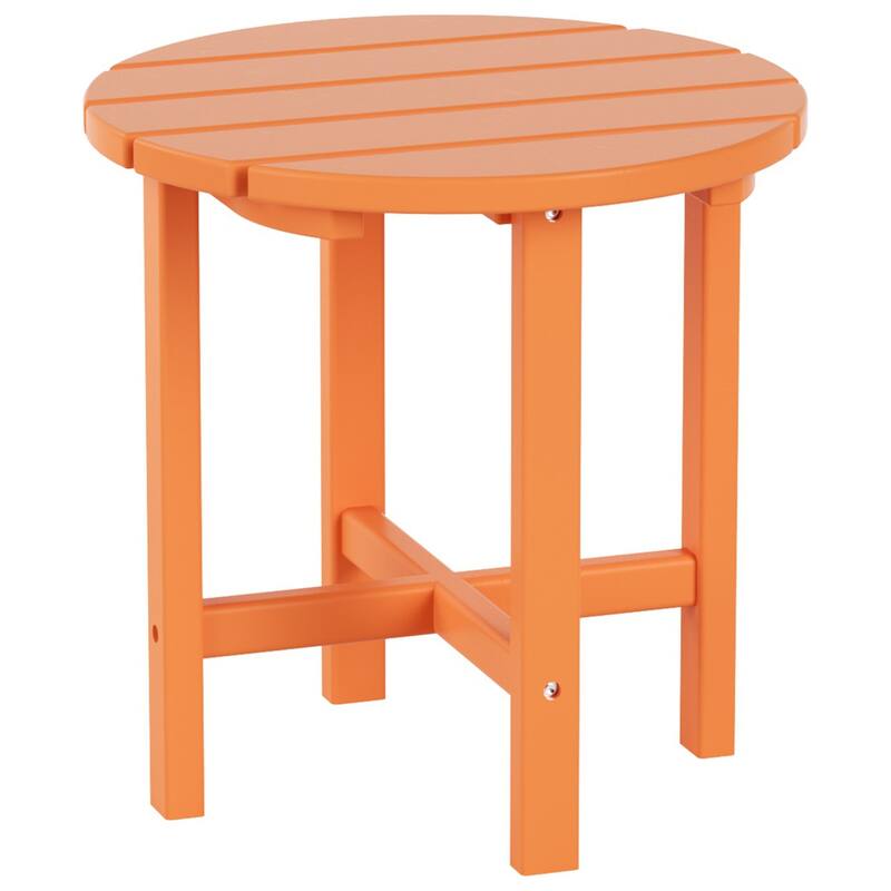 Altura Outdoor Eco-Friendly All Weather Adirondack Chair with Ottoman and Side Table (5-Piece Conversation Set)
