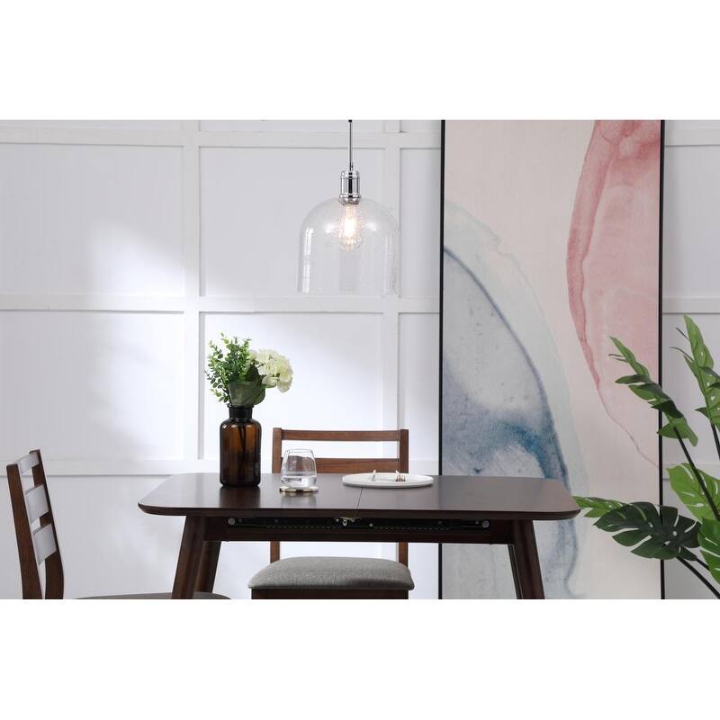 Candie 10-Inch 1-Light Clear Glass Pendant