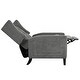 preview thumbnail 45 of 54, Manual Adjustable WingBack Recliner Chair, with Foldable Side Table, USB Charging Ports, PushBack Reclining Chairs