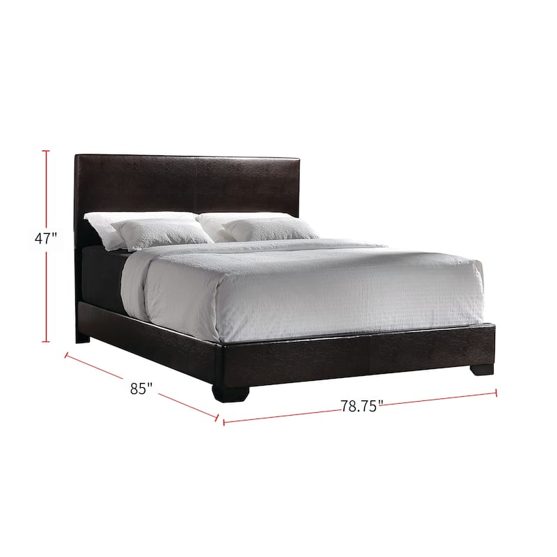 Faux Leather Upholstered Bed