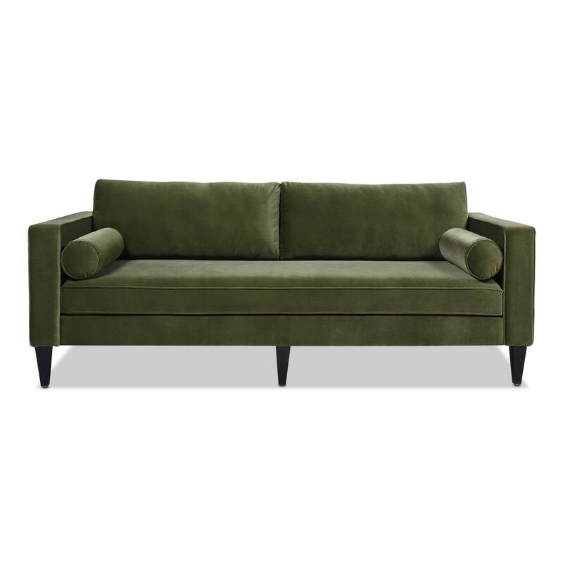 Jennifer Taylor Home Nicholi Sofa - Olive Green Performance Velvet