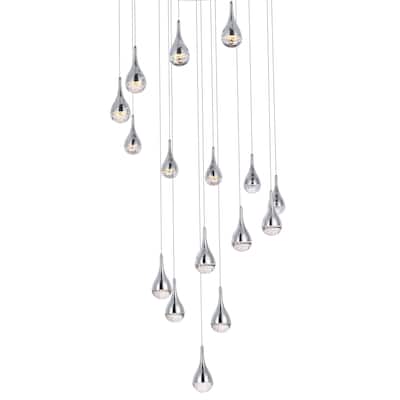 Elegant Lighting 3816D36 Amherst 16 Light 36" Wide LED Chandelier