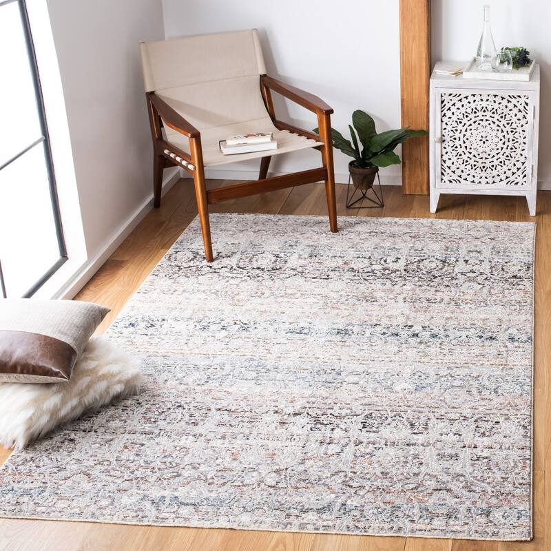SAFAVIEH Limitee Wendy Vintage Fringe Rug - 5'1" x 7'6" - Beige/Beige