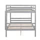 preview thumbnail 31 of 41, Full over Full Wooden Bunk Bed,High Guardrail,Ladder,Kids Teens,Dorm
