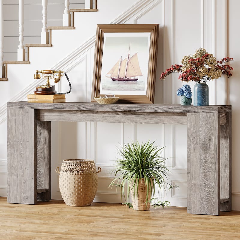 70.9" Long Console Sofa Table for Entryway Living Room - 11.81"D x 70.9"W x 33.5"H
