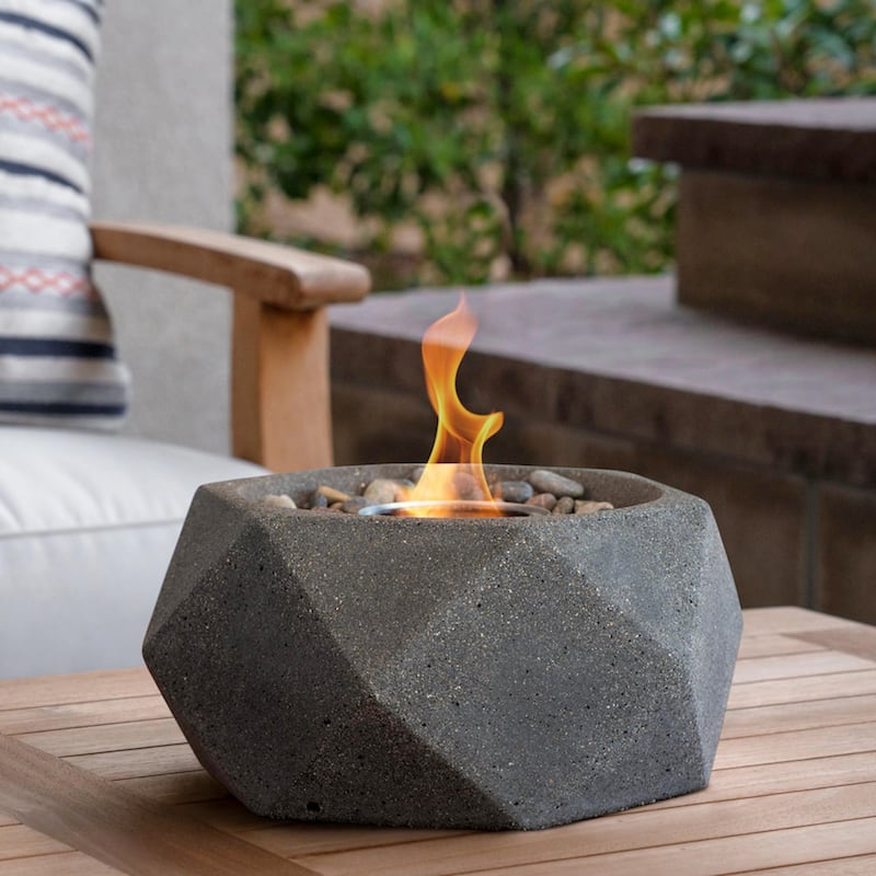 Geo Table Top Fire Bowl