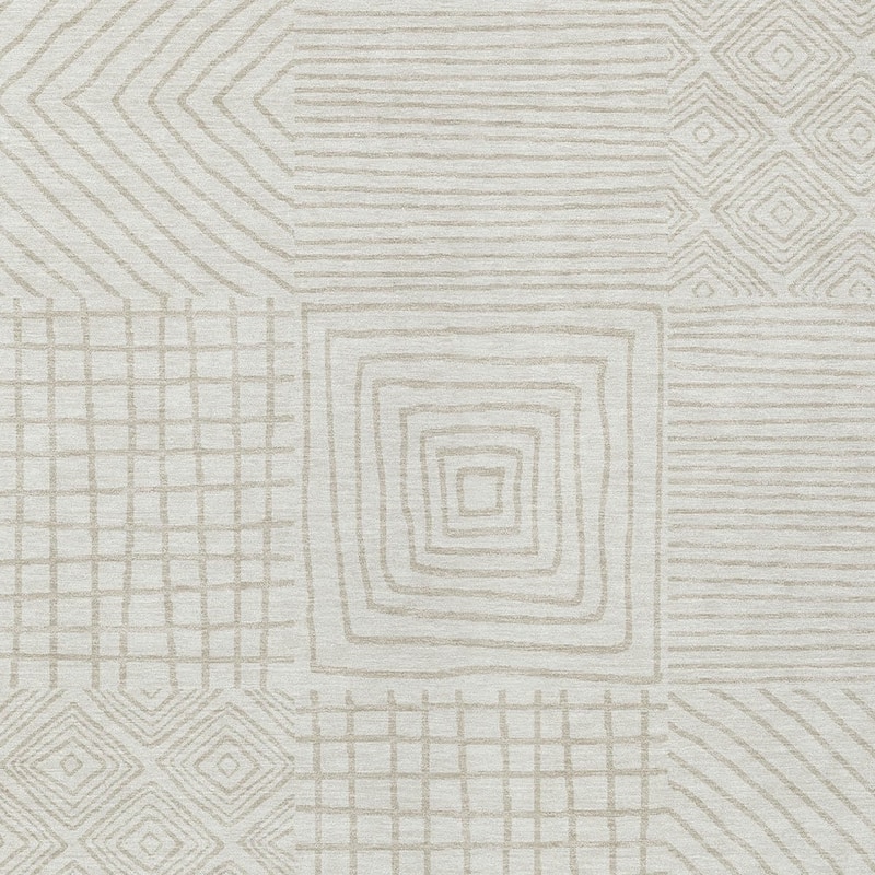 HomeRoots Geometric Transitional Rectangle Outdoor Rug