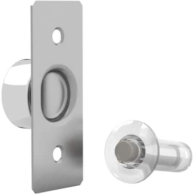 Mega Handles Invisible Magnetic Door Stop 1.7 Inch | Heavy Duty Zinc Door Knob and Wall Protection