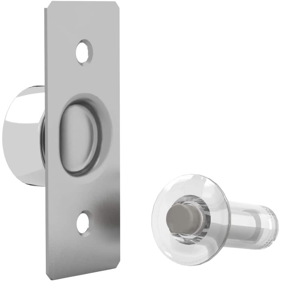 Mega Handles Invisible Magnetic Door Stop 1.7 Inch | Heavy Duty Zinc Door Knob and Wall Protection