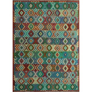 Green/Rust Rug 2'9 x 4'5 Noori Rug Sangat Kilim Aina Lt Green/Rust Rug 2'9 x 4'5 Noori Rug Sangat Kilim Aina Lt