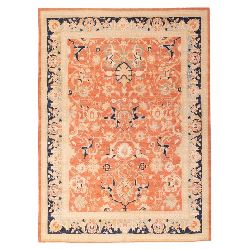 ECARPETGALLERY Hand-knotted Pako Persian 18 Of 20 Copper Wool Rug - 8'11 x 12'0
