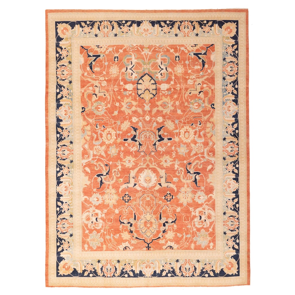 ECARPETGALLERY Hand-knotted Pako Persian 18 Of 20 Copper Wool Rug - 8'11 x 12'0