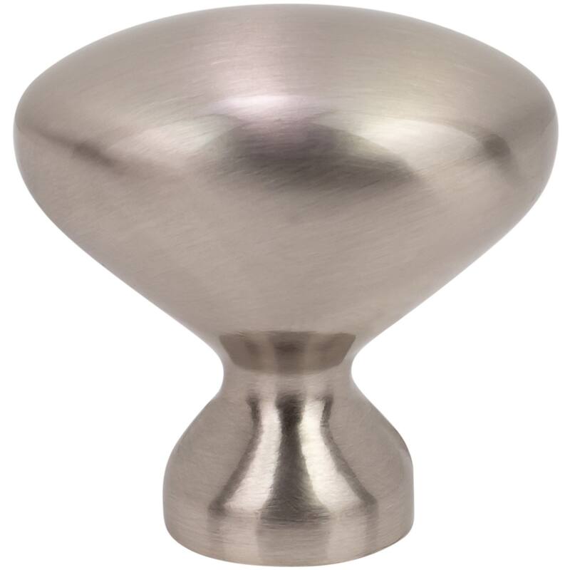 DesignPerfect DPA-B7K Classic Retro 1-1/4" Football Oblong Cabinet - Brushed Satin Nickel