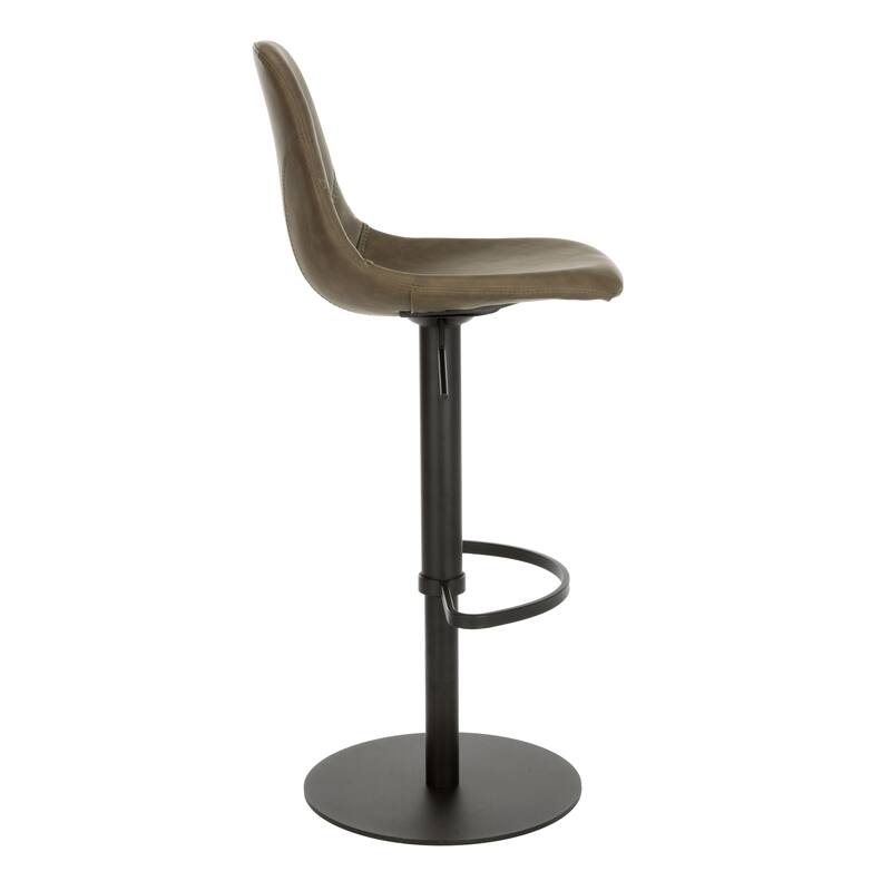 SAFAVIEH Mady Adjustable Swivel Bar Stool - 17.3" x 20" x 33.5-43.5" - 17Wx20Dx44H