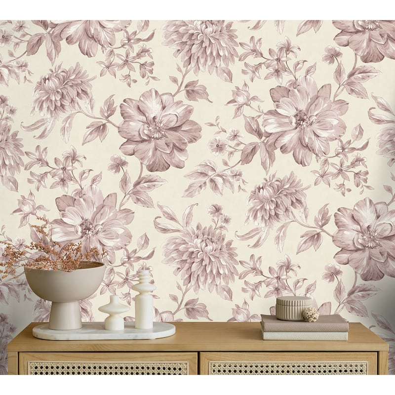 Fine Decor Gabriela Pink Floral Wallpaper