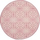 preview thumbnail 62 of 129, Nourison Jane Floral Medallion Indoor only Area Rug 5'3" x Round - Ivory/Pink