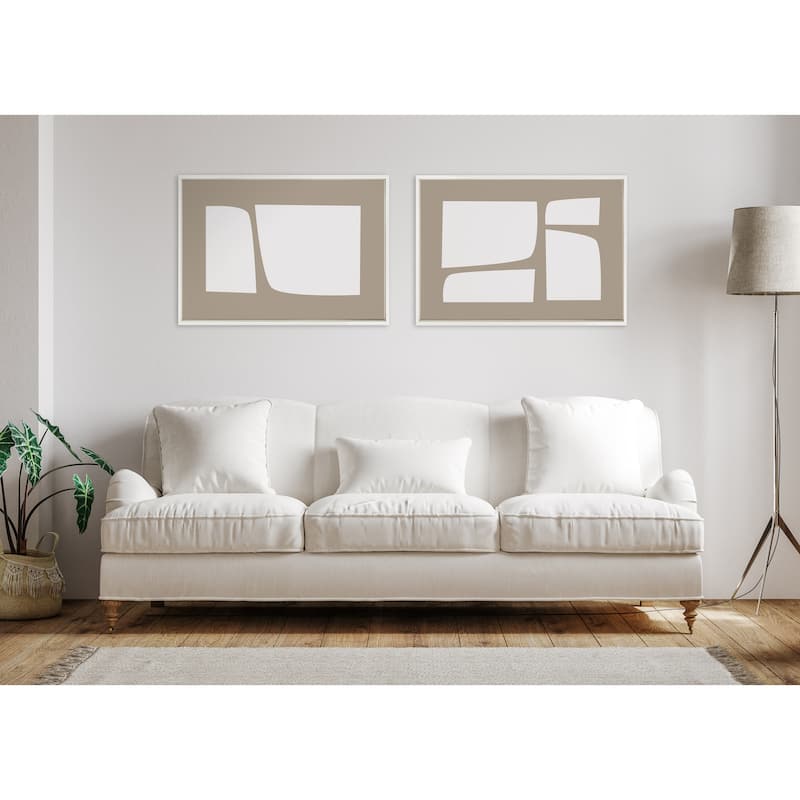 Kate and Laurel Sylvie Aztec Shape Canvas Art by Creative Bunch Studio
