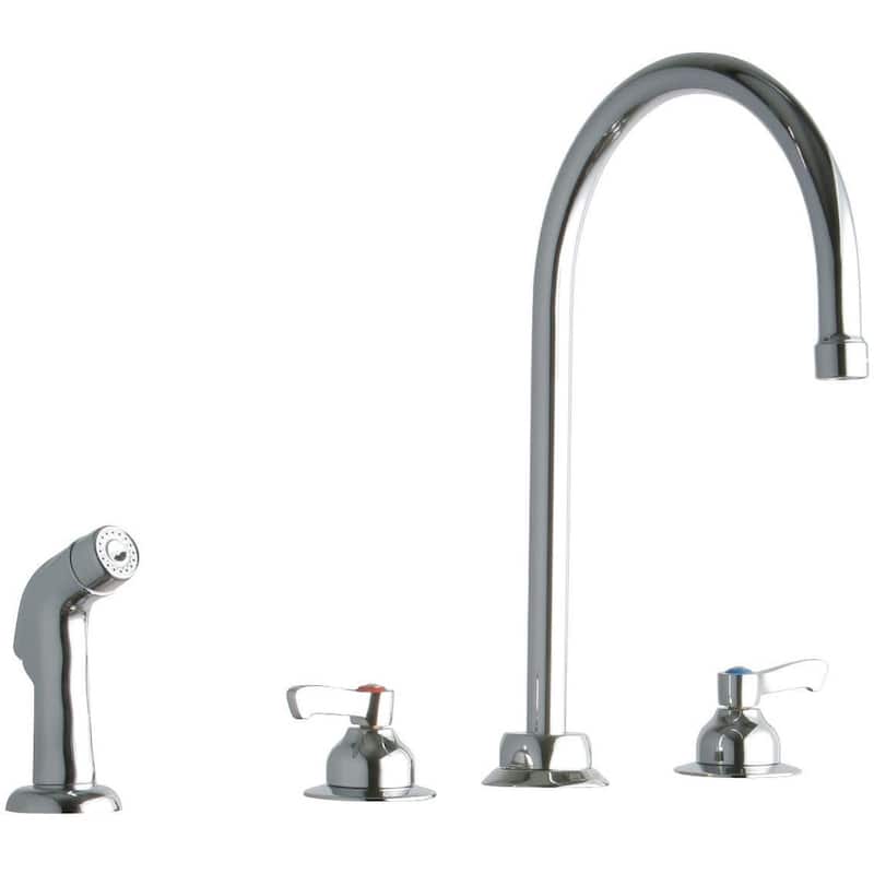 Elkay 1.5 GPM Widespread Food Service Faucet - Includes Side Spray - Chrome