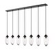 preview thumbnail 5 of 5, Arden by Z-Lite 7 Light Chandelier in Matte Black