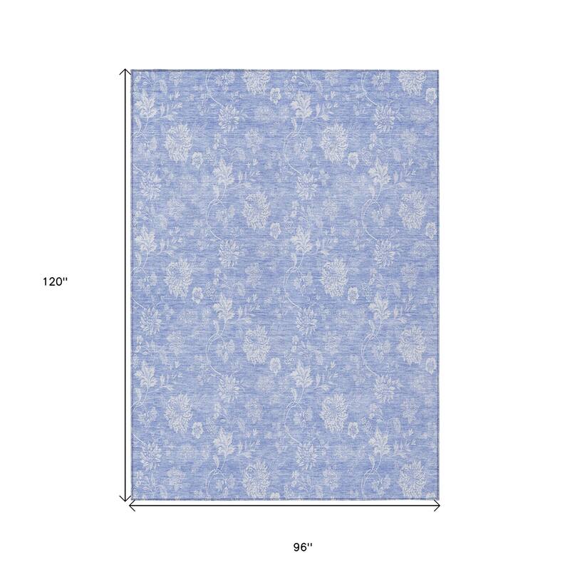 HomeRoots Floral Transitional Rectangle Outdoor Rug