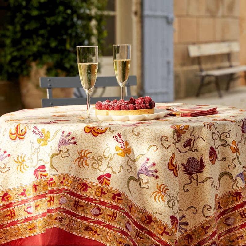 Couleur Nature Fleurs des Indes Tablecloth