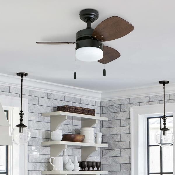 Shop Honeywell Ocean Breeze 30 Inch Small Led Light Ceiling Fan Overstock 25738841