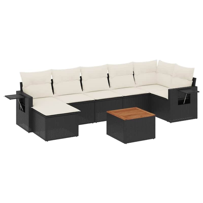 vidaXL Garden Sofa Set PE rattan Medium Modular Garden Sofa Set