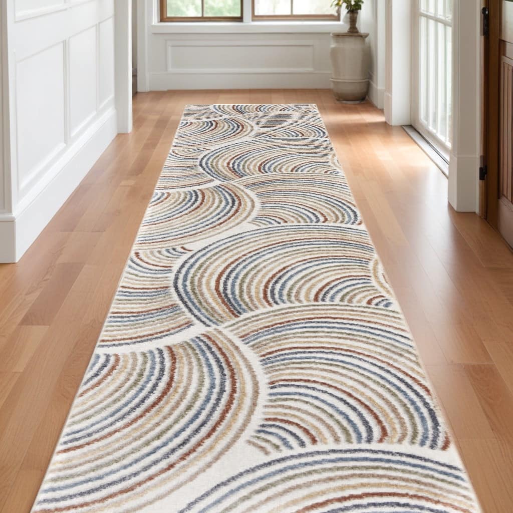 Pino Power Loomed Abstract Low Pile Area Rug By HomeRoots