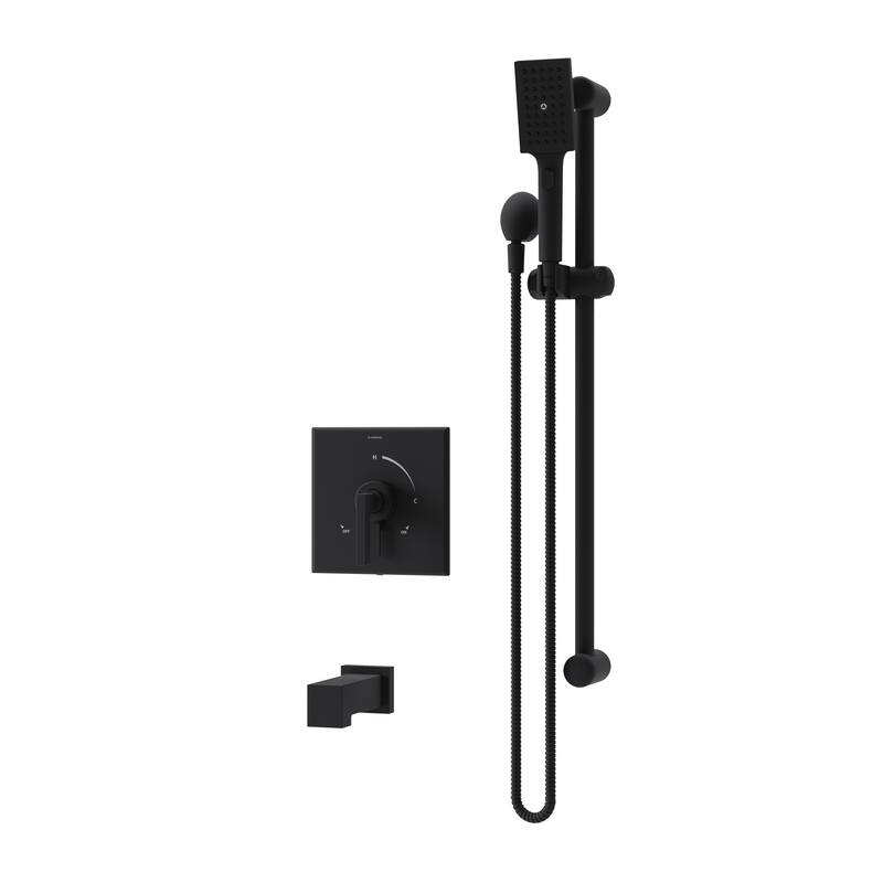 Symmons S369415TRM Duro HydroMersion Tub and Hand Shower Trim Package - Matte Black