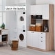 preview thumbnail 9 of 43, Living Skog Pantry Kitchen Microwave Storage Cabinet