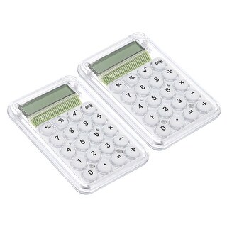 Desktop Calculator 2pcs 8 Digit Mini Pocket Desk Calculator Style 1