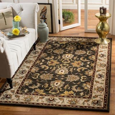 SAFAVIEH Handmade Heritage Leafy Glade Traditional Oriental Wool Rug