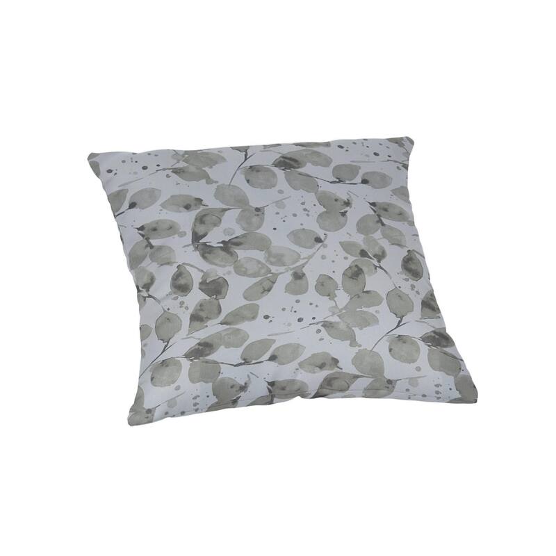 Casual Cushion Floral 1-Piece Indoor/Outdoor Lumbar Pillow, 19"W x 12"L - 18"W x 18"L - Grove Taupe