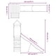 preview thumbnail 4 of 14, vidaXL Outdoor Playset Outdoor Backyard Playground Equipment for Kids Age 3-8 - 87.4" x 35.4" x 94.1"