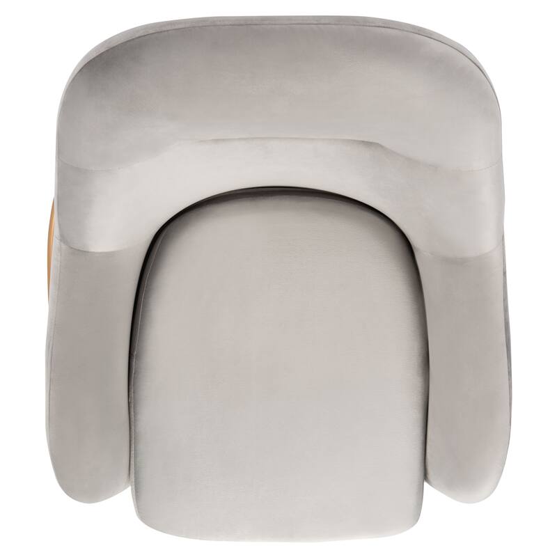 SAFAVIEH Eleazer Glam Velvet Accent Chair - 26.3" W x 31.8" L x 34" H