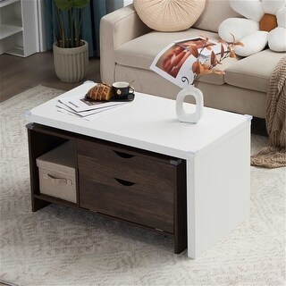 Wood Coffee Table with Storage - Bed Bath & Beyond - 39042591