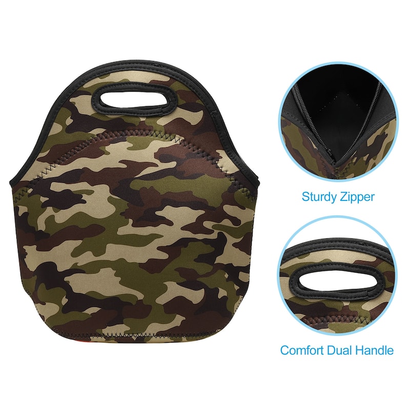 Insulated Lunch Bags, 12"x6"x12" Lunch Portable Containers Bag