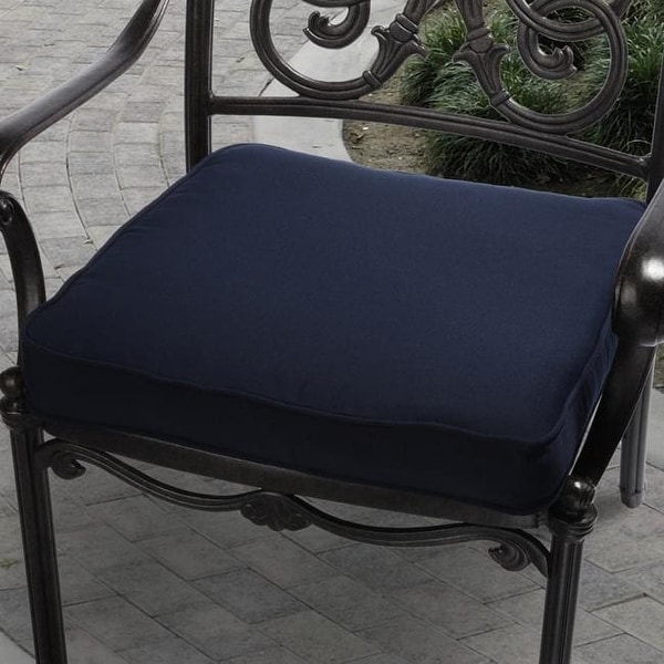 Clara 20 inch Outdoor Navy Blue Cushion with Sunbrella On Sale