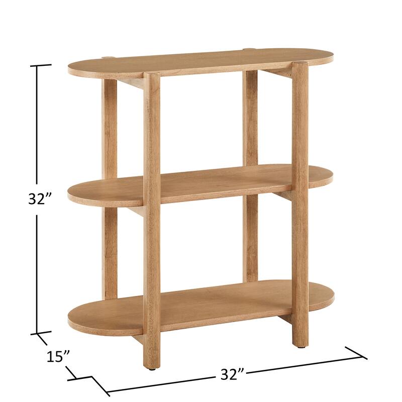 Bower Home 32" Modern Wood Bookcase - 32 W x 15 D x 32 H"