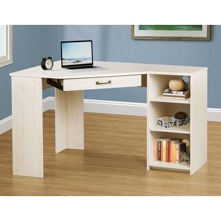 Antique White L Desk Kit Set Of 2 Overstock 32005429 Featuring framed drawer fronts, turned legs, canted corners and a luxurious fancy tabletop, it offers a. overstock com