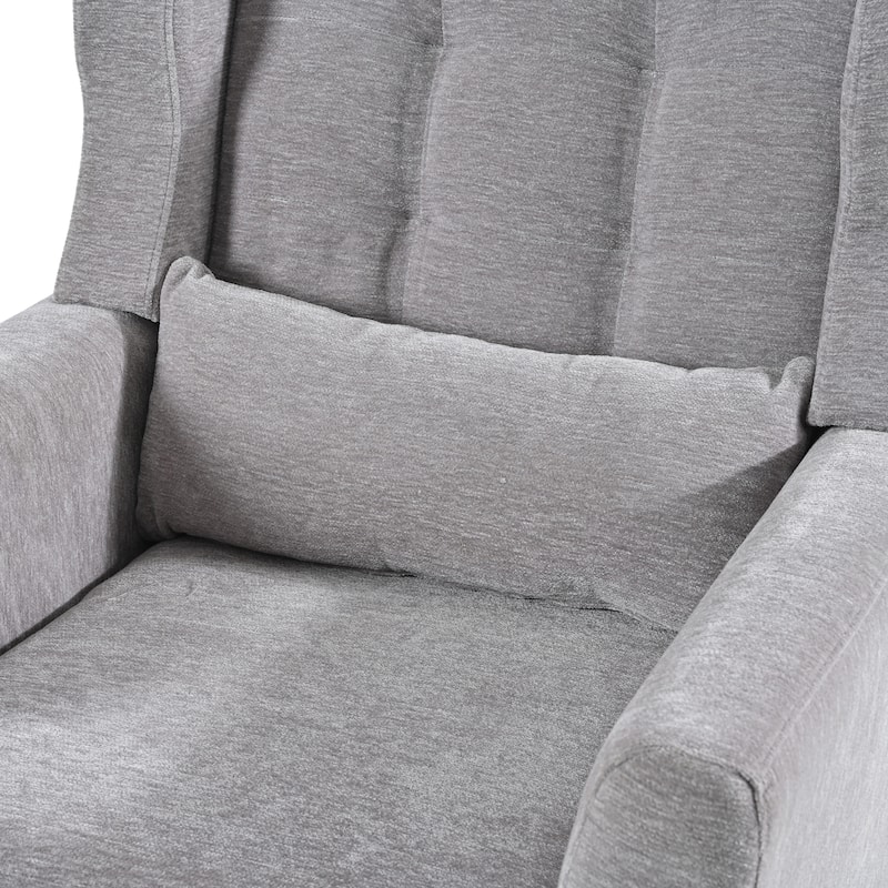 Grey 24.21" Button Tufted Arm Chair