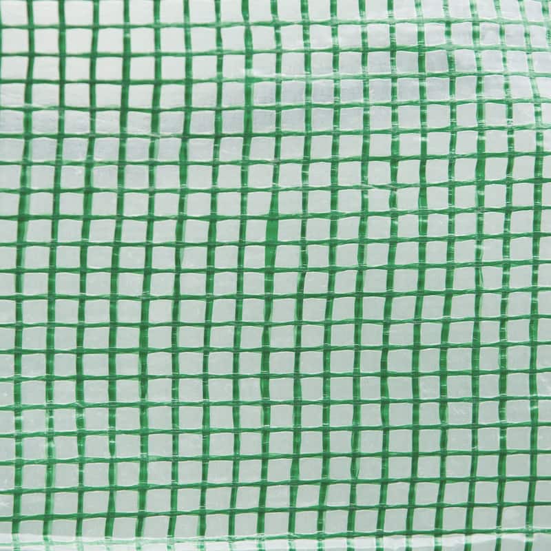 Tunnel Greenhouse with UV-resistant PE Cover, 6.6' x 10'