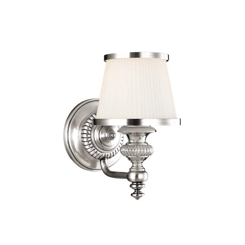 Hudson Valley Lighting Milton Single Light 10" Tall Bathroom Sconce - Polished Nickel