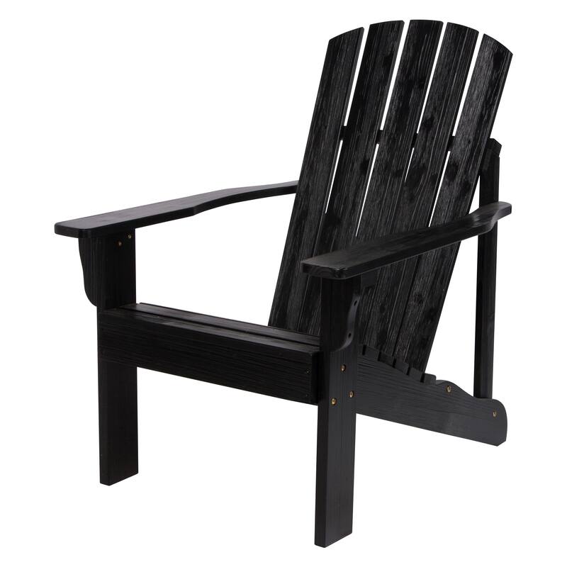 Laguna Hydro-Tex Outdoor Patio Adirondack Wood Chair - Black