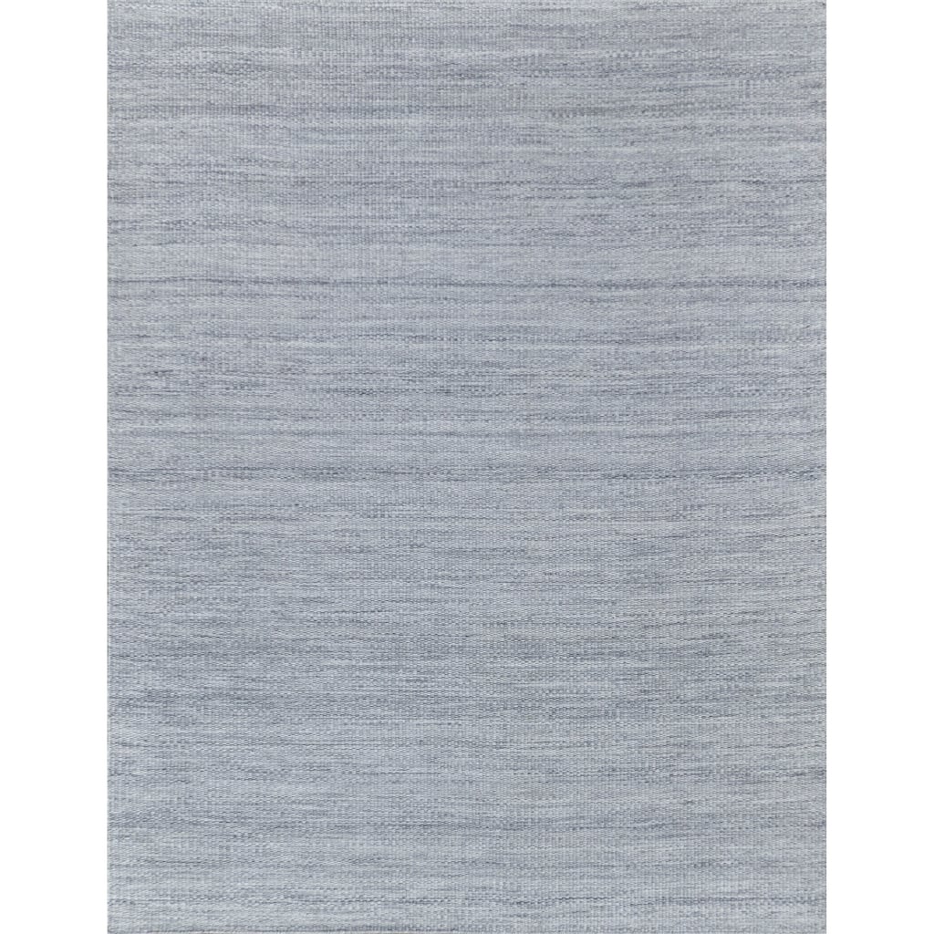 EXQUISITE RUGS Loro Indoor/Outdoor Flatweave PET yarn Light Silver Area Rug.