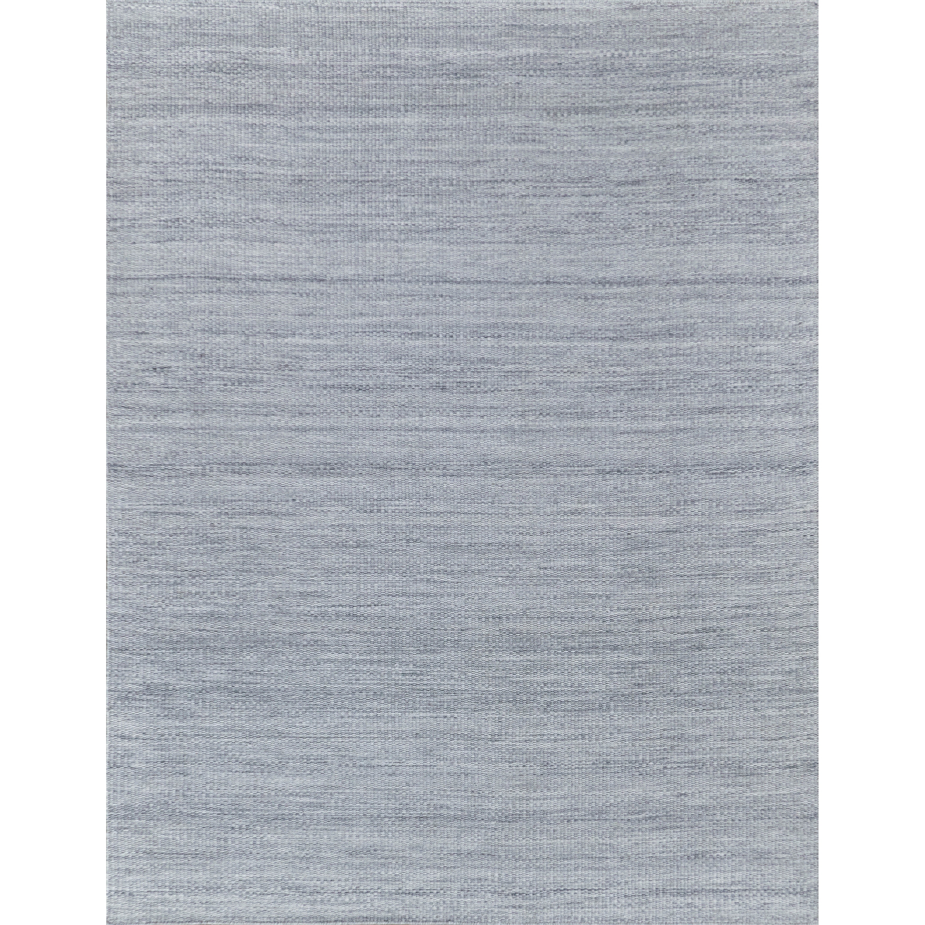 EXQUISITE RUGS Loro Indoor/Outdoor Flatweave PET yarn Light Silver Area Rug.
